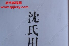 沈氏命理用神例解电子书pdf百度网盘下载学习