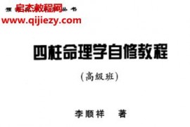 李顺祥四柱八字命理电子书pdf22本合集百度网盘下载学习