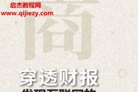 薛云奎著穿透财报发现互联网的商业逻辑电子书pdfmobiepub格式百度网盘下载学习