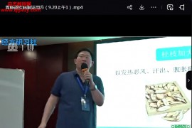 2020年王晓军经方研习培训班郑州站视频课程14集百度网盘下载学习