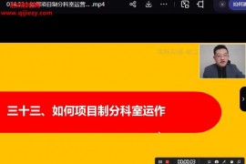 2024新版陈立国诊所养生店37堂营销管理实战课百度网盘下载学习