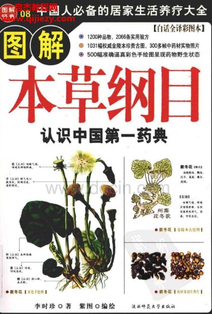 圖解本草綱目認識中國第一藥典電子書pdf中國人必備的居家生活療養大全百度網盤下載學習