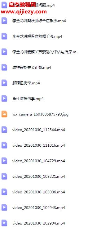 李金龍正骨視頻課程81集百度網(wǎng)盤下載學(xué)習(xí)