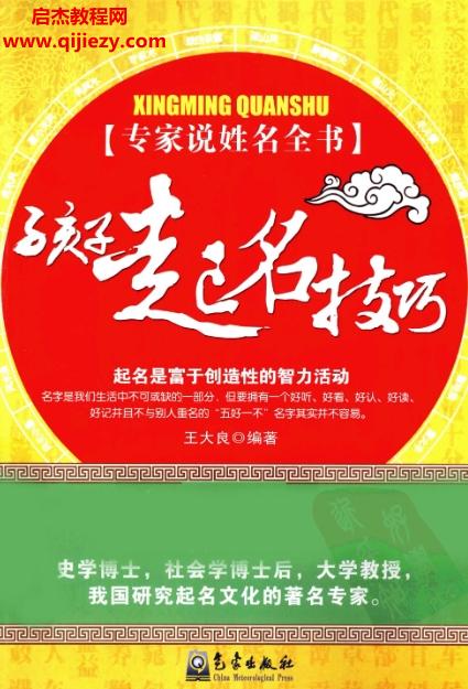 王大良著孩子起名技巧電子書pdf百度網(wǎng)盤下載學習