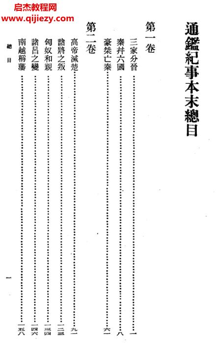 中華書局宋袁樞著通鑒紀事本末電子書pdf百度網盤下載學習