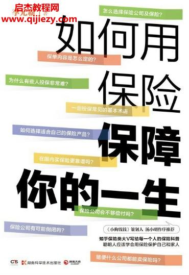 李元霸著如何用保險保障你的一生電子書pdfmobiepub格式百度網盤下載學習