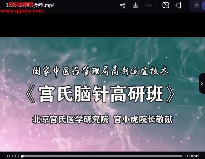 大宮國際學院宮小虎宮氏腦針高研班視頻課程百度網盤下載學習