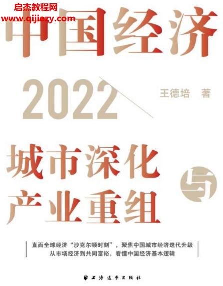 王德培著中國經濟2022電子書pdfmobiepub格式百度網盤下載學習