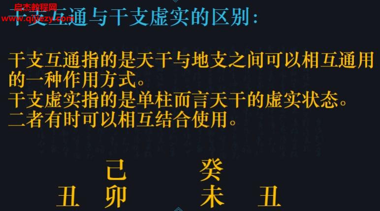 郭舒涵德福天干喜忌細論點竅視頻課程1集+文字資料pdf百度網盤下載學習