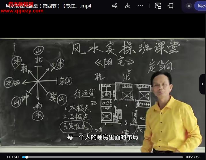 黃鏡波風水實操班課堂視頻全5節(jié)百度網盤下載學習