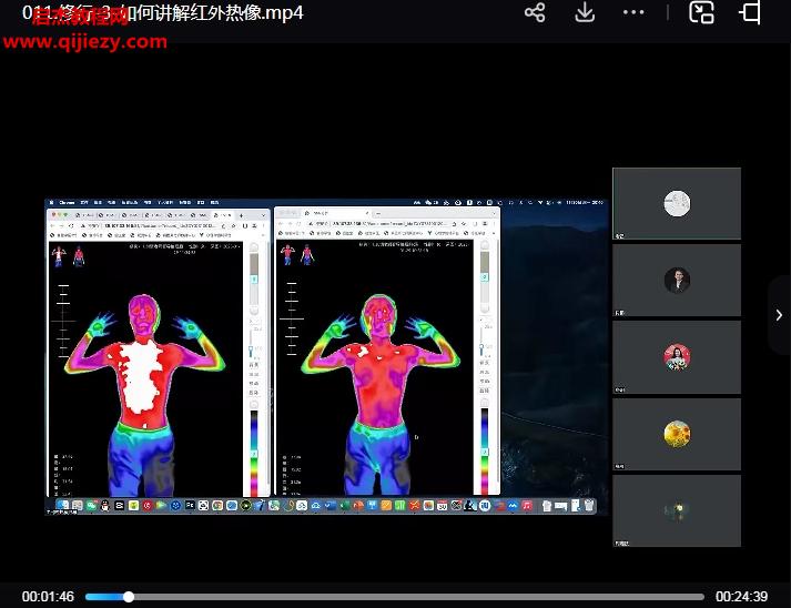 金梅呂旭升紅外熱像案例解讀(寒熱虛實,望而知之)視頻課程15集百度網盤下載學習